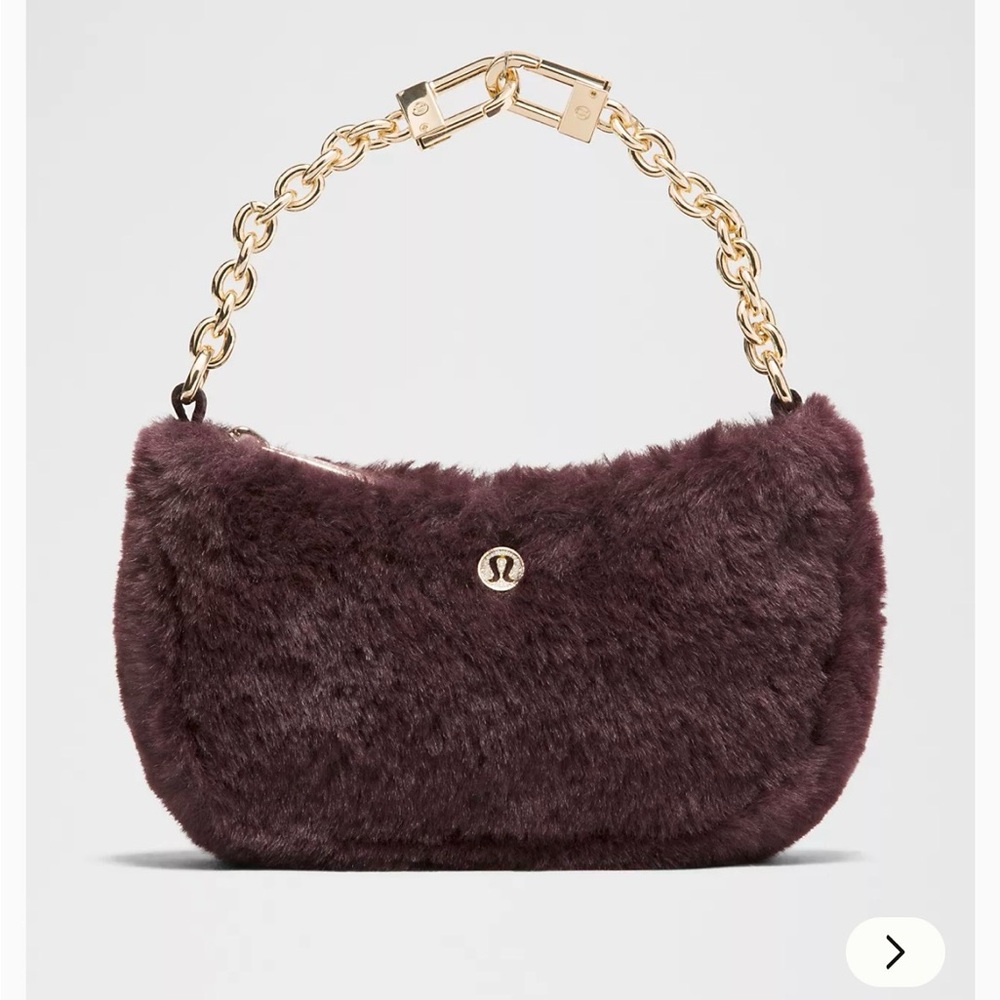 lululemon Nano Bag Plush Fleece Plum Color New